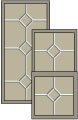 single diamond nickel grid window design