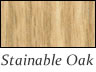 stainable oak double hung window